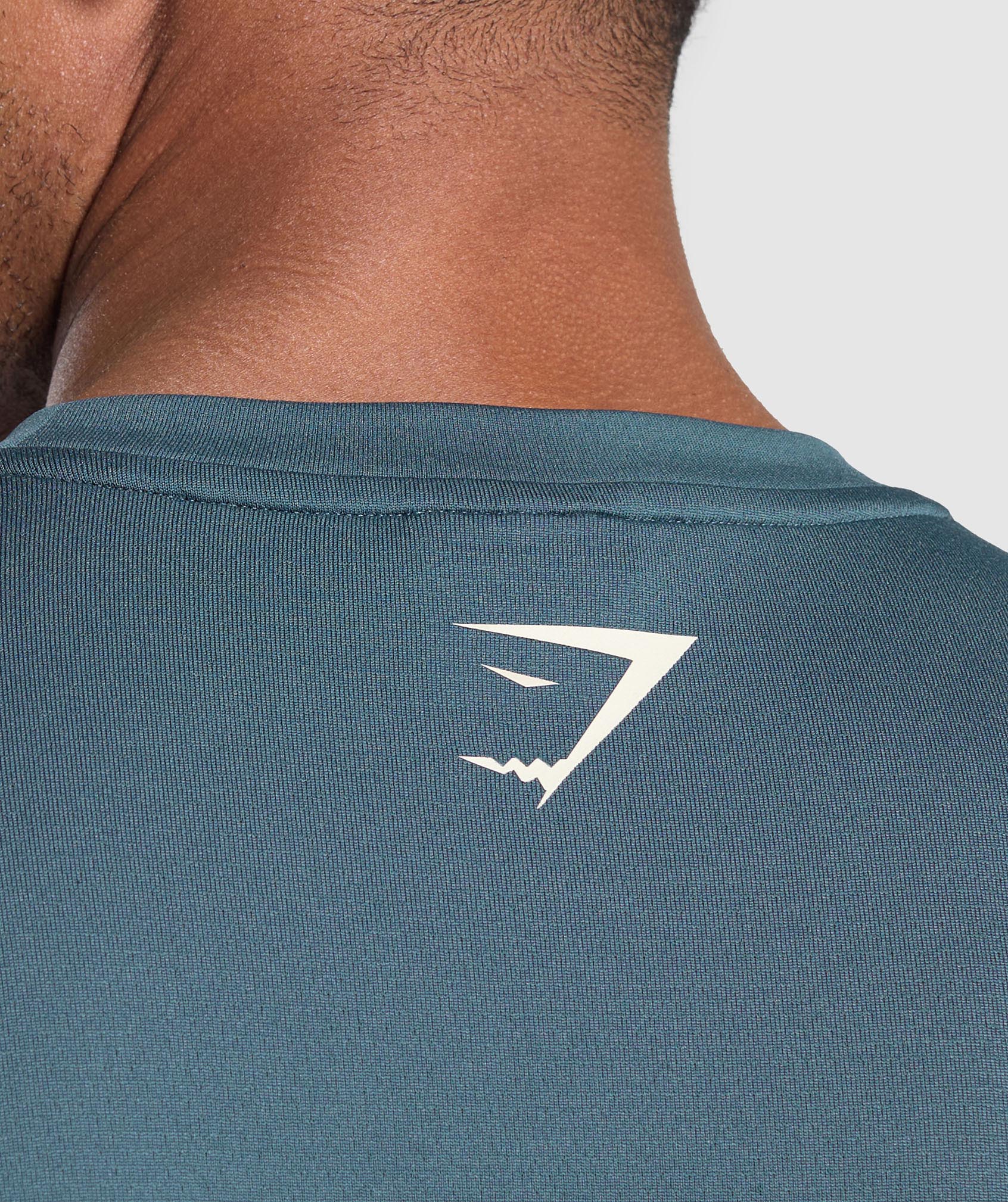Script Graphic T-Shirt Cargo Blue