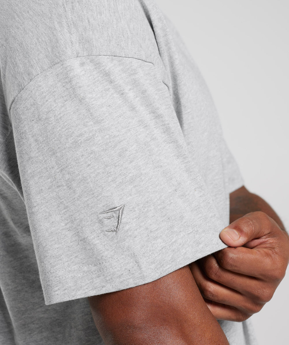 Rest Day Essentials T-Shirt Light Grey Core Marl