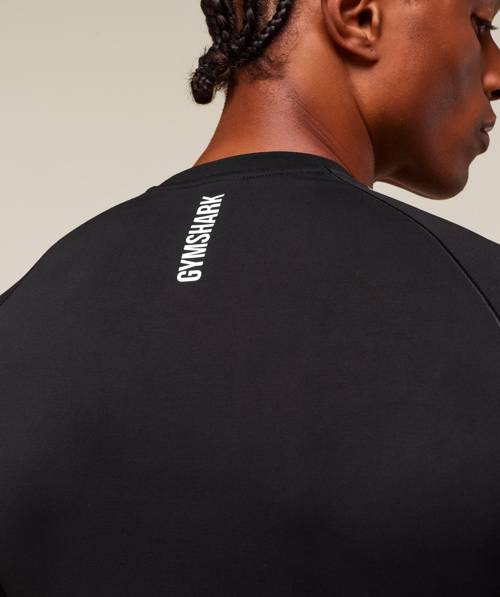 Clean Contour Seamless T-Shirt Black/White