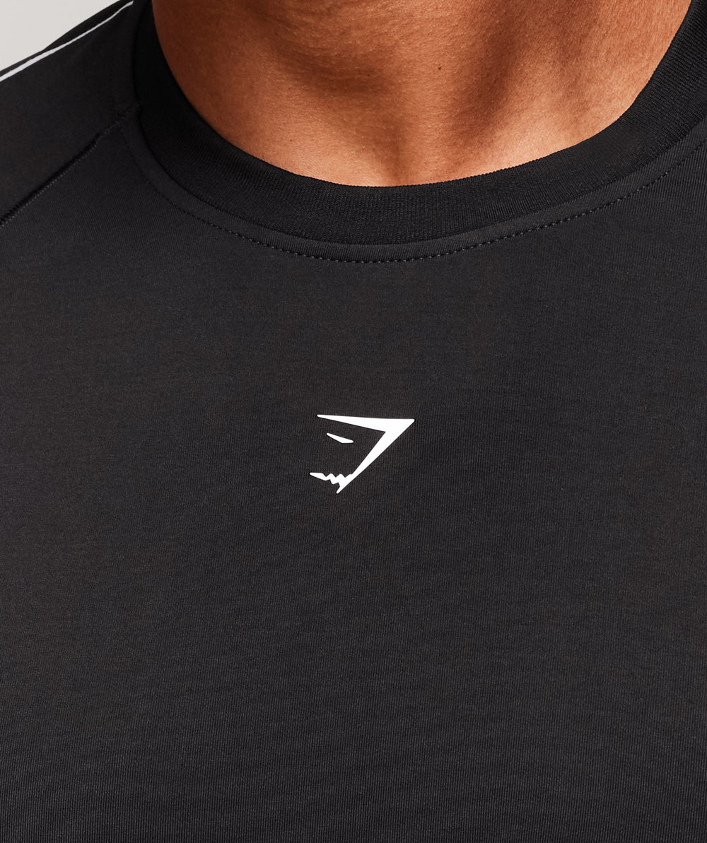 Clean Contour Seamless T-Shirt Black/White