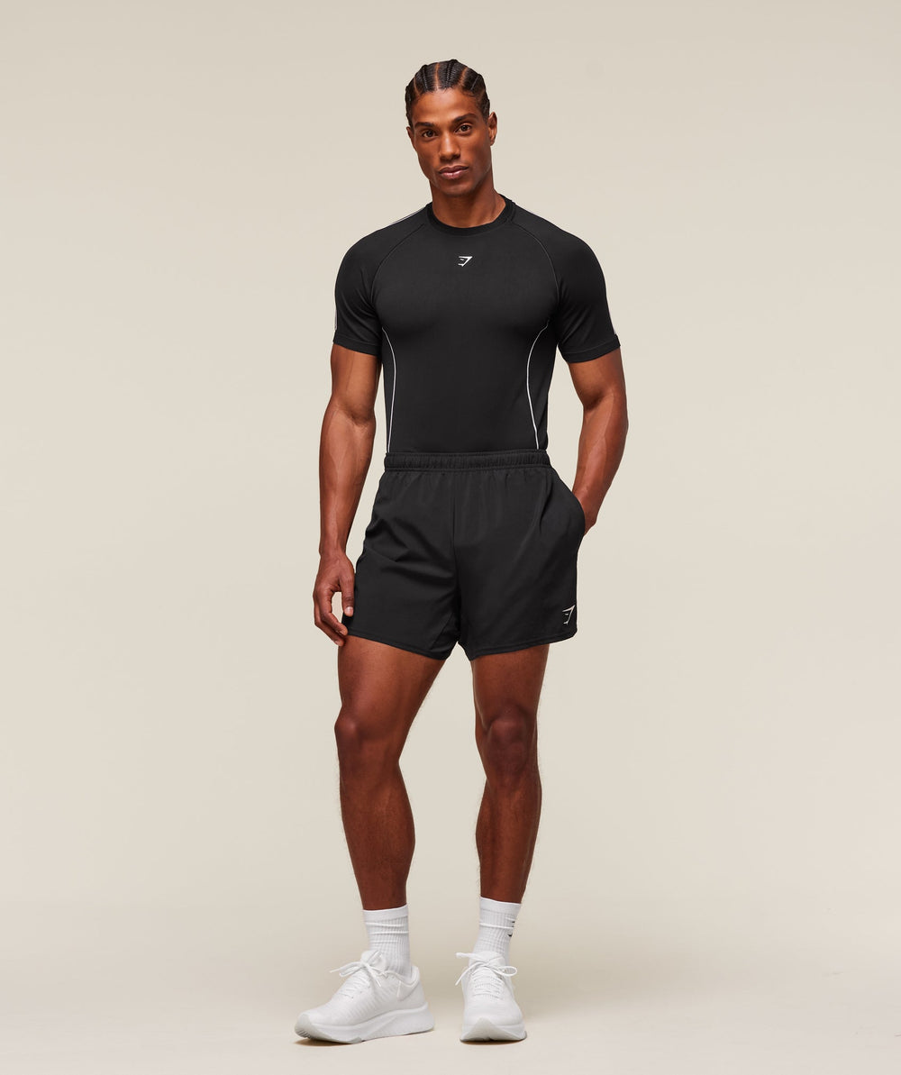 Clean Contour Seamless T-Shirt Black/White