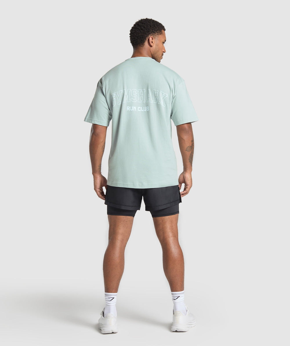Running Graphic T-Shirt Cool Blue