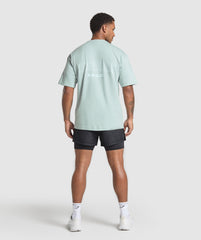 Running Graphic T-Shirt Cool Blue