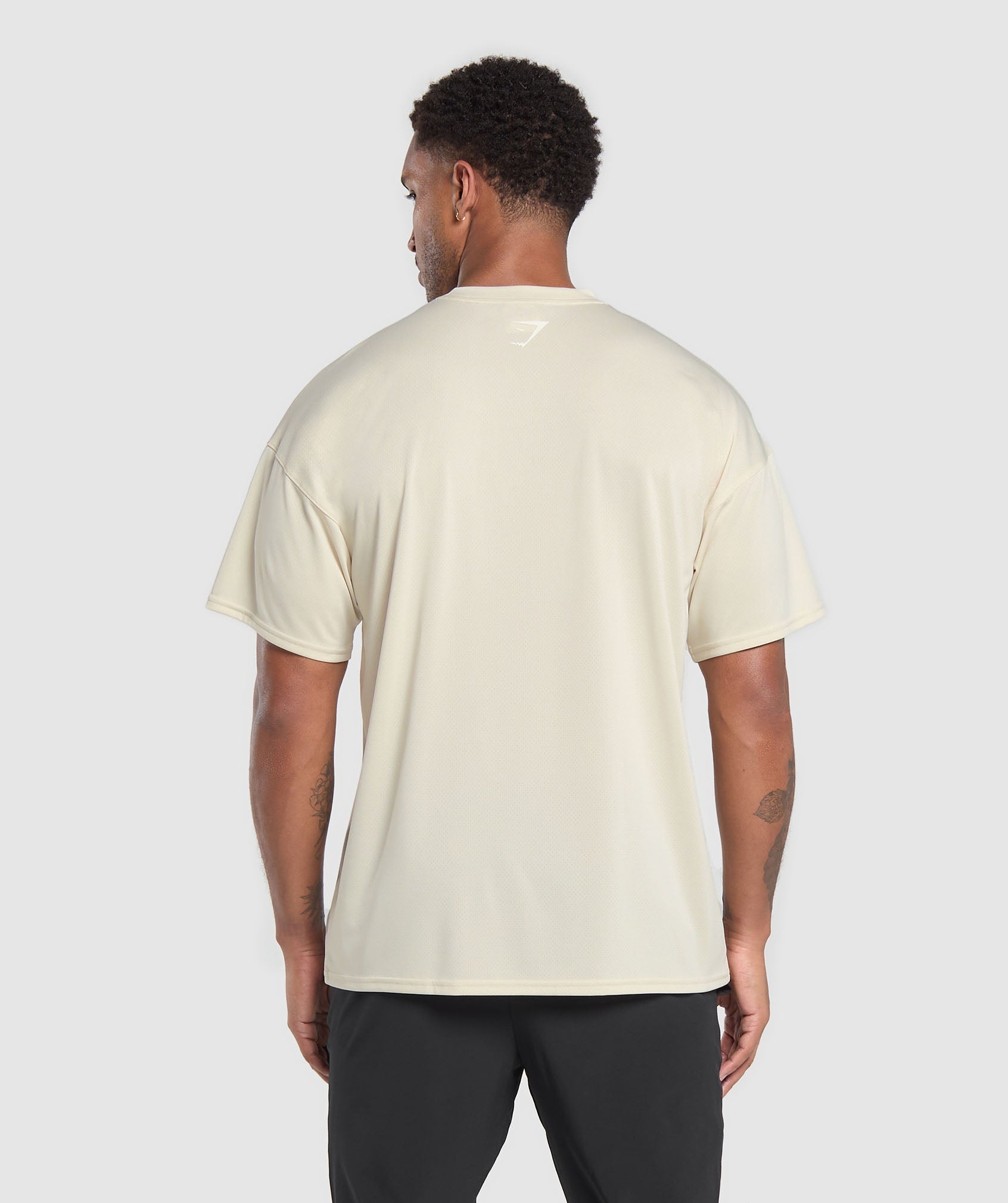 Script Graphic T-Shirt Ecru White