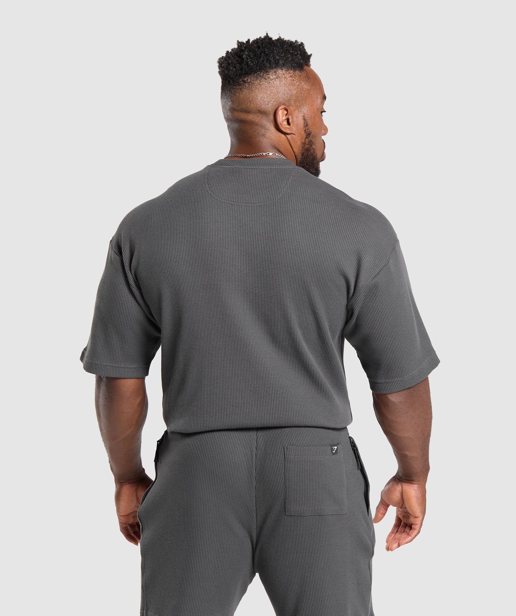 Waffle Oversized T-Shirt Onyx Grey