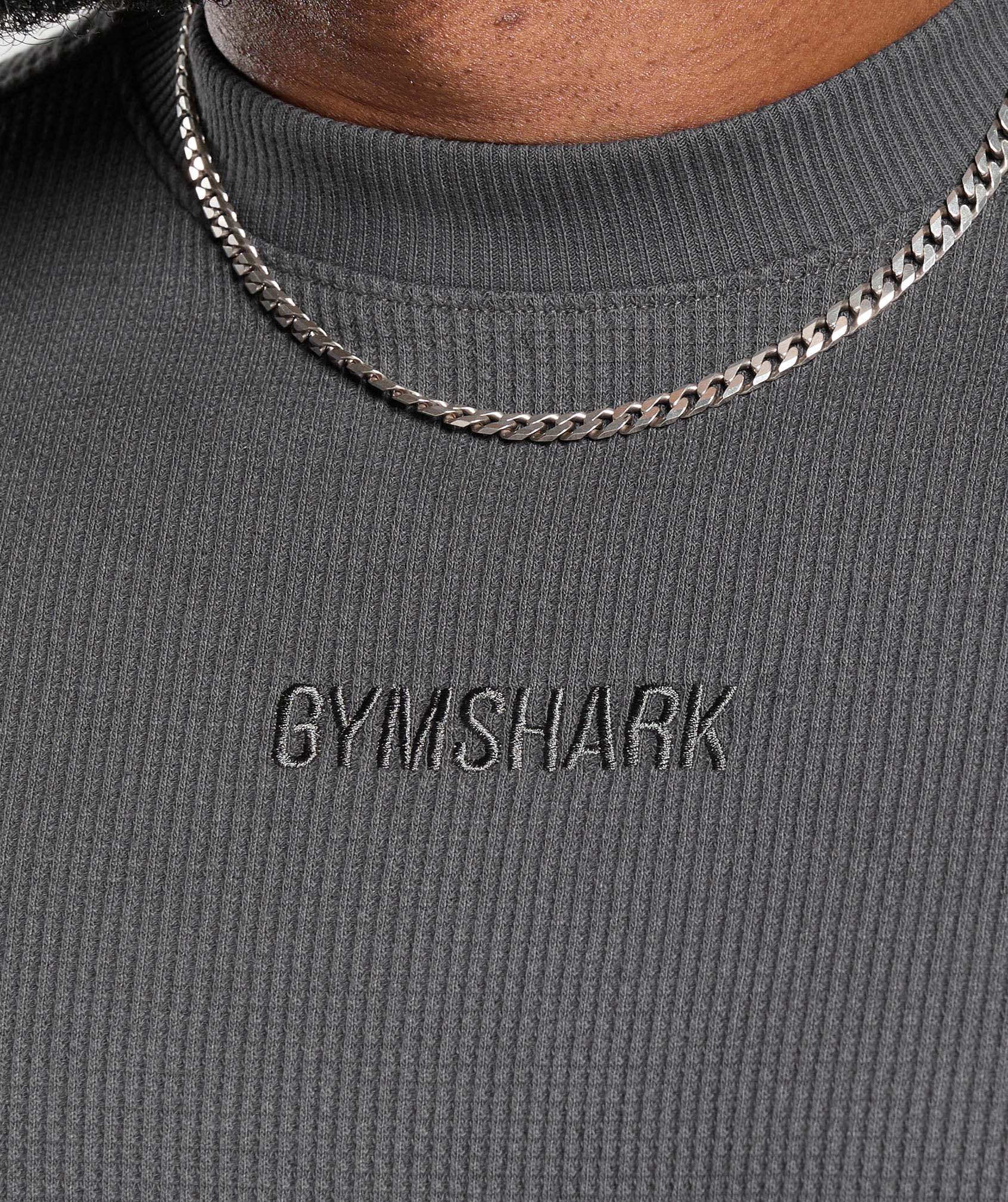 Waffle Oversized T-Shirt Onyx Grey