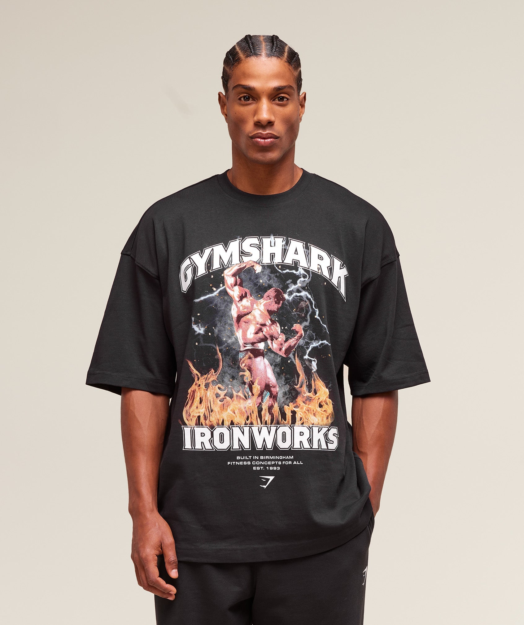 GS x Ironworks Graphic Tee Black