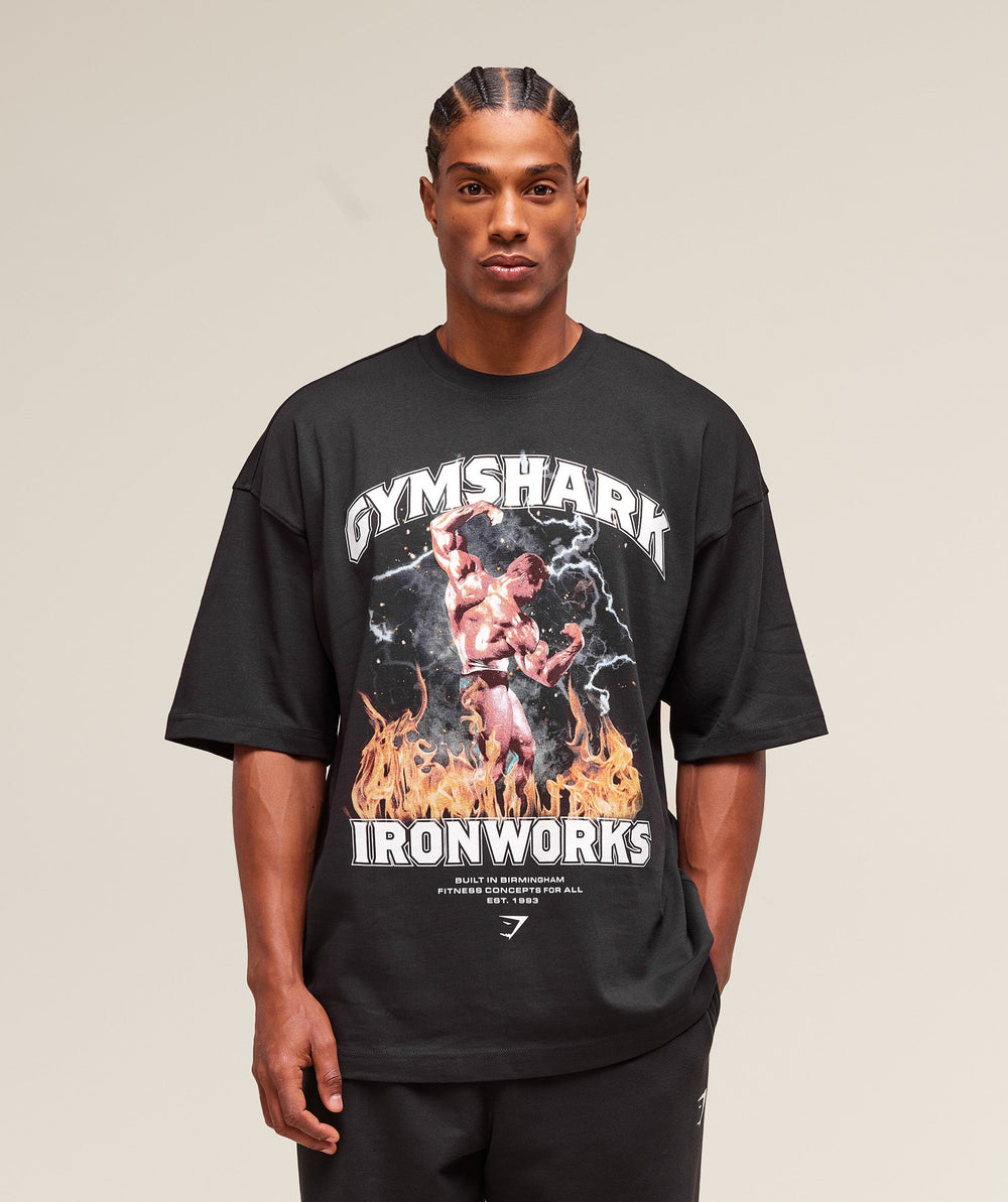 GS x Ironworks Graphic Tee Black