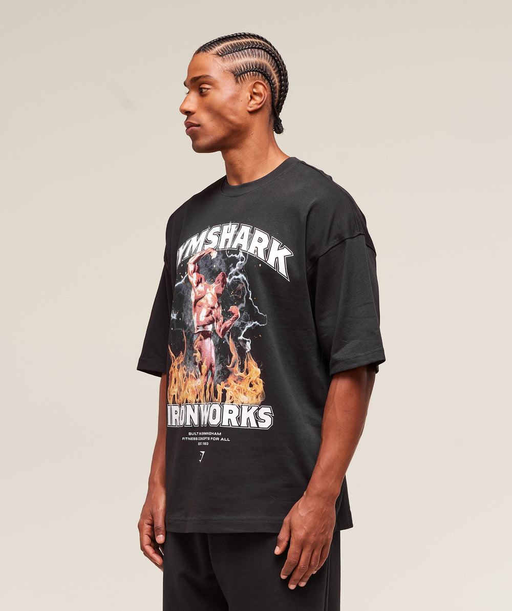 GS x Ironworks Graphic Tee Black