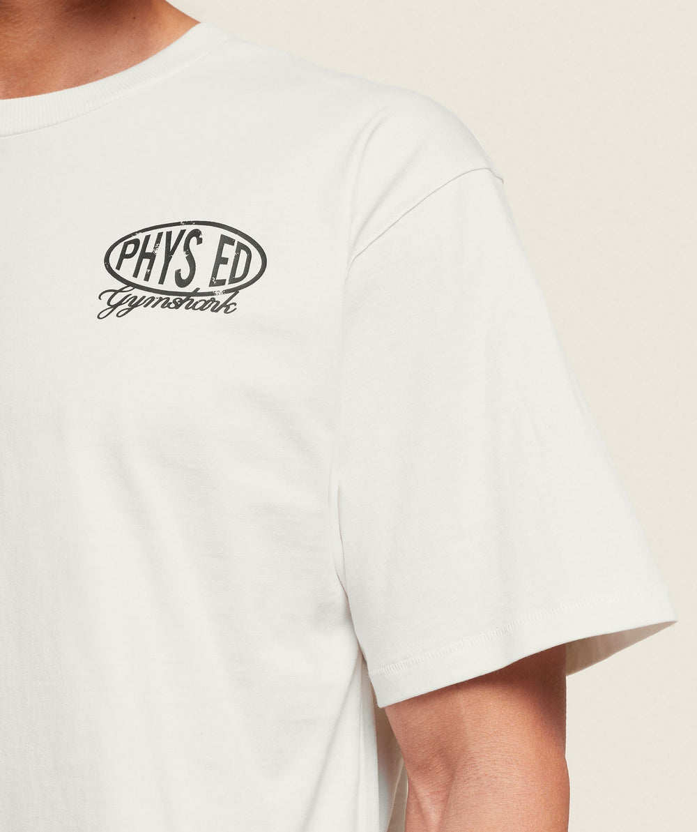 Phys Ed T-Shirt Soft White
