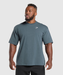 Essential Oversized T-Shirt Titanium Blue