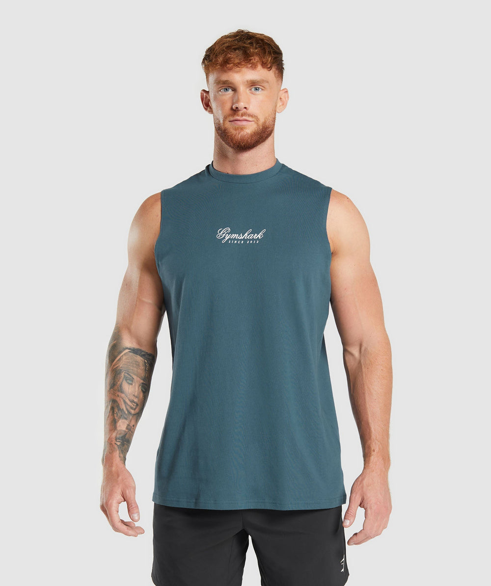 Athletic Department Tank Cargo Blue