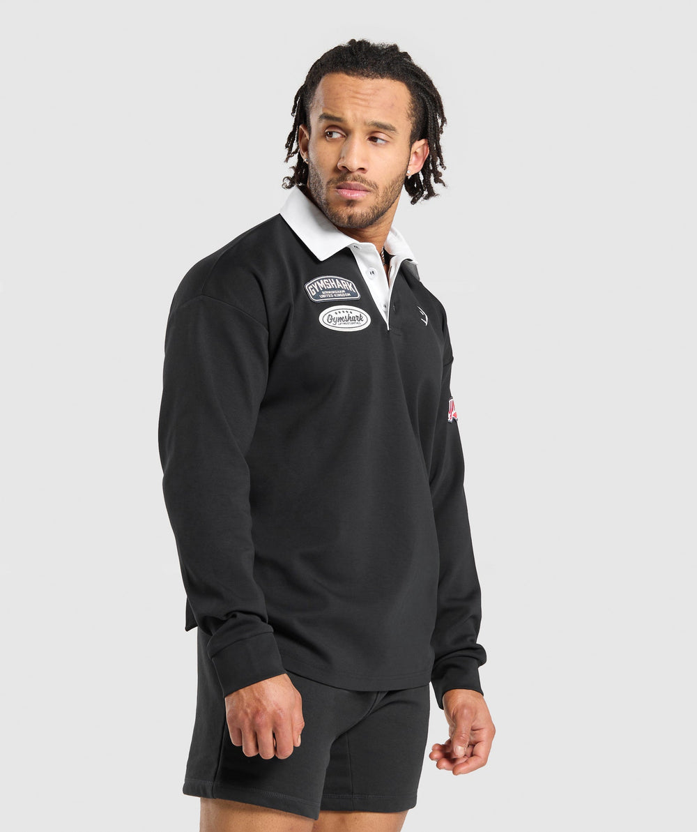 Rugby Shirt Black/White