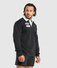 Rugby Shirt Black/White
