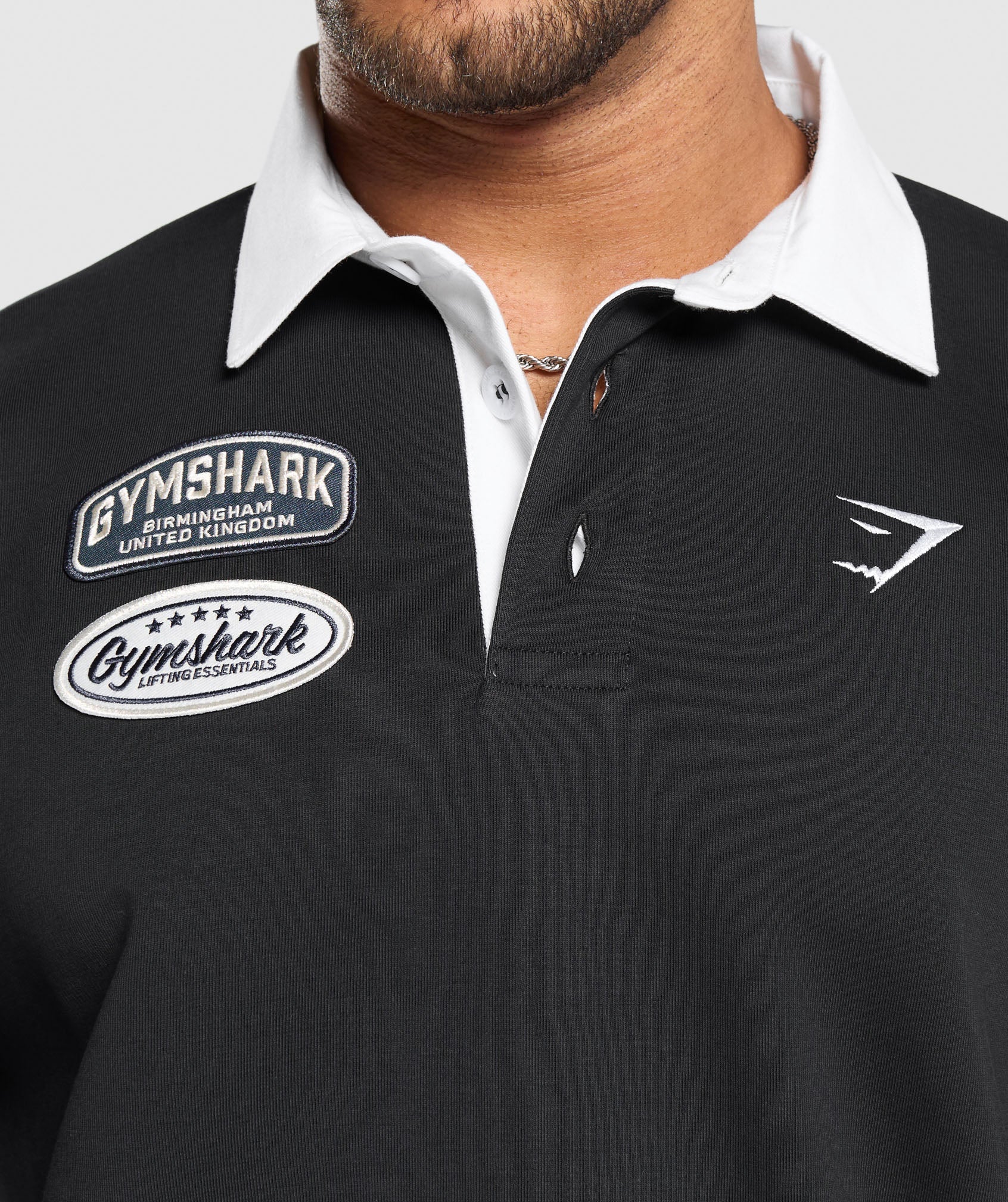 Rugby Shirt Black/White