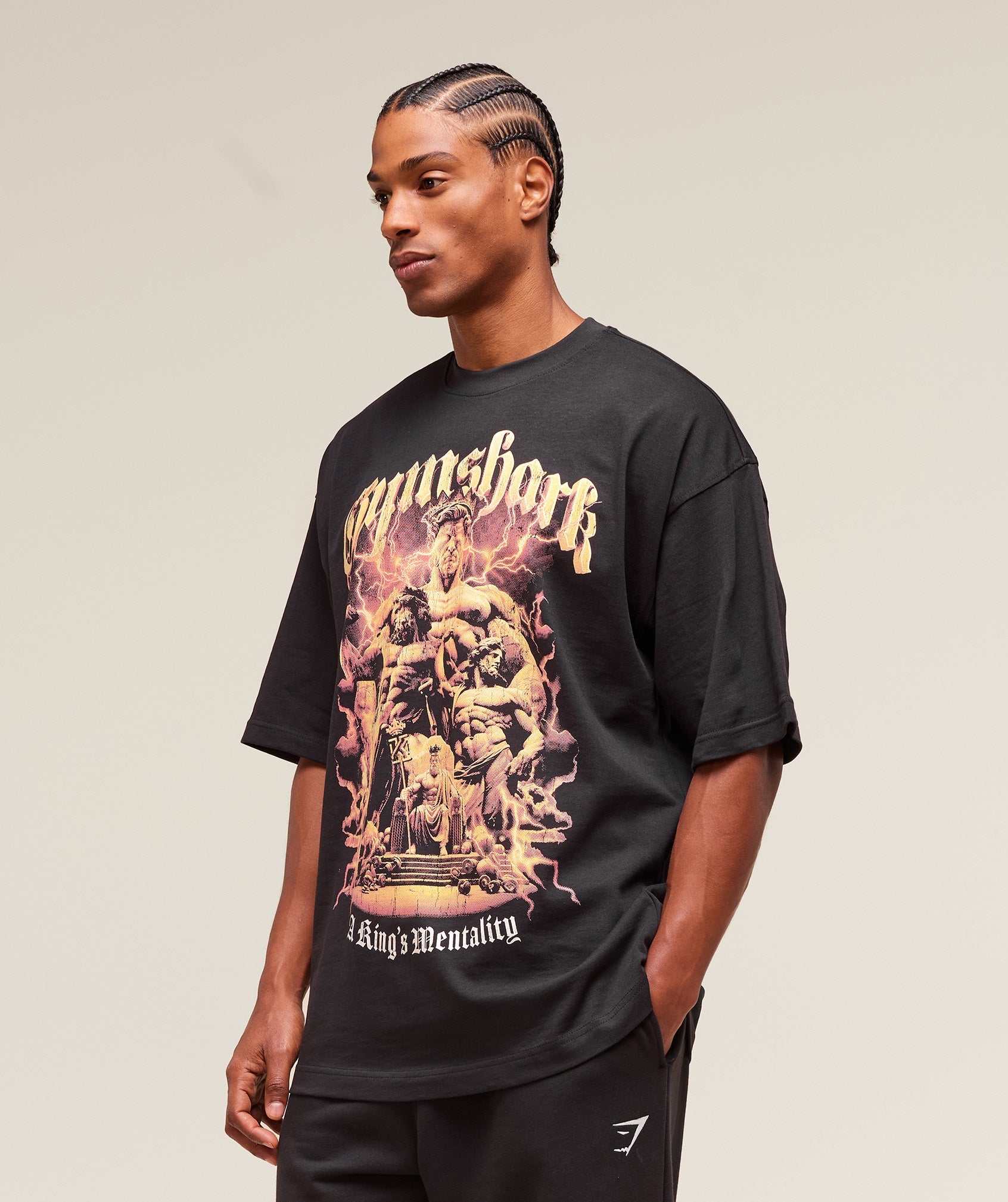 GS x Kingsgym Graphic Tee Black