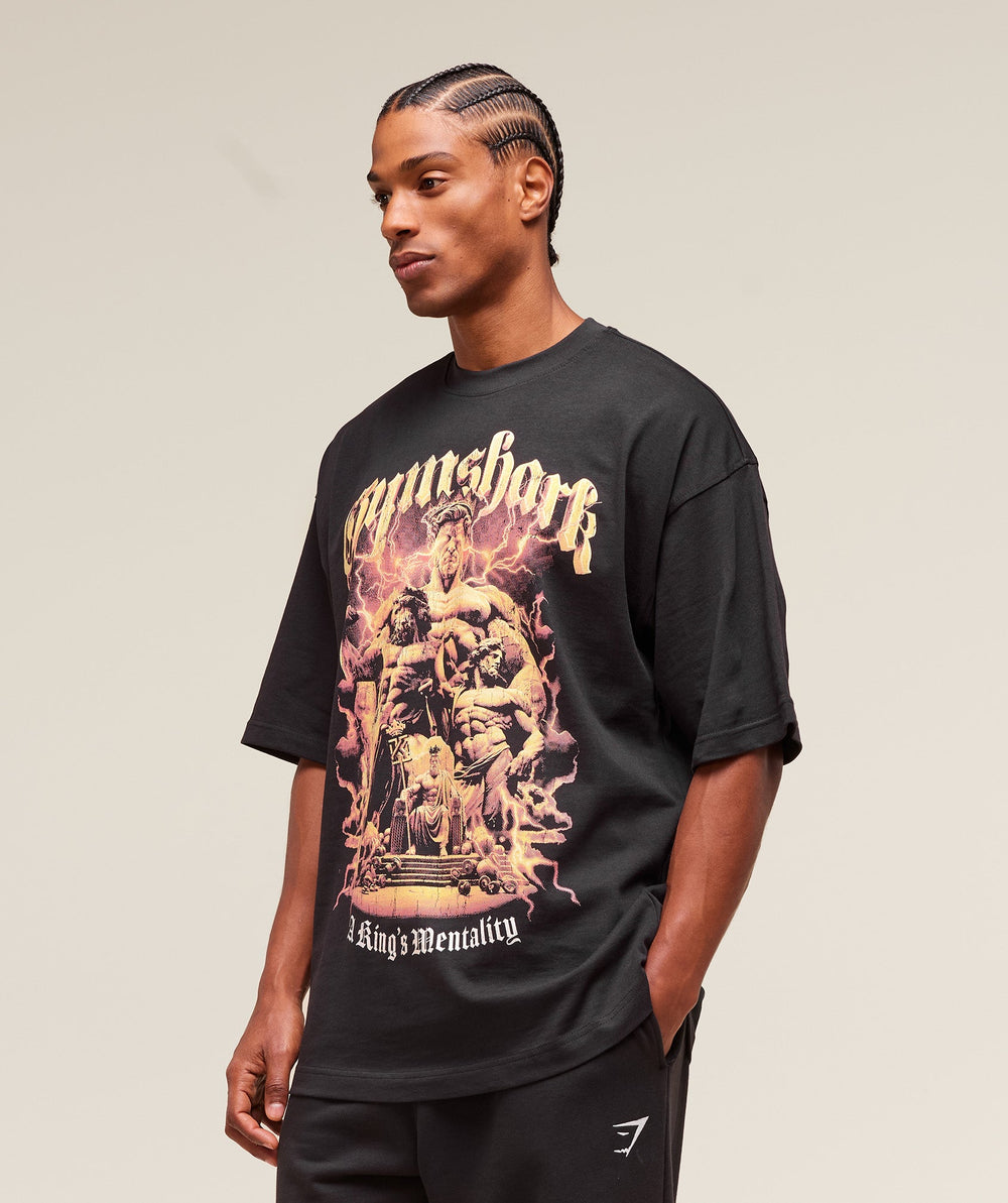 GS x Kingsgym Graphic Tee Black