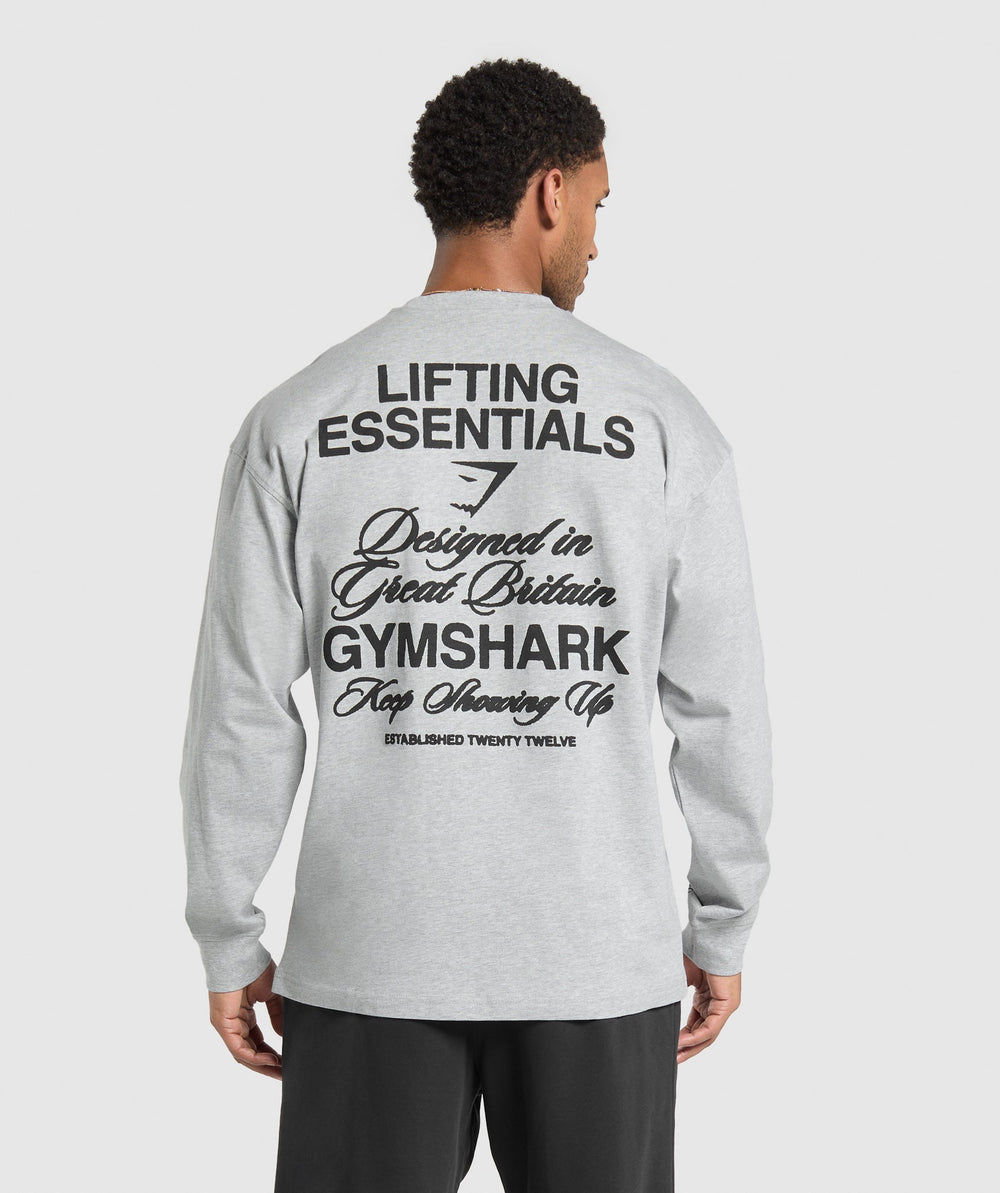 EST 2012 Long Sleeve T-Shirt Light Grey Core Marl