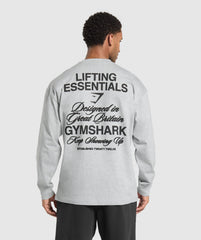 EST 2012 Long Sleeve T-Shirt Light Grey Core Marl