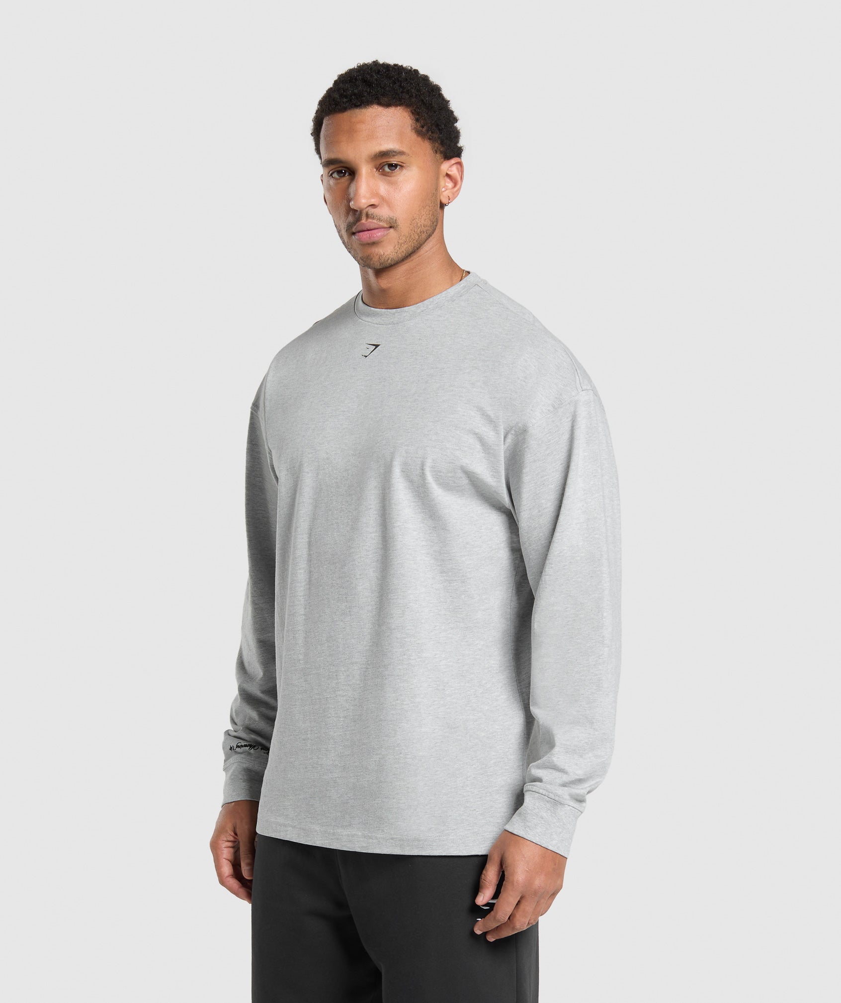 EST 2012 Long Sleeve T-Shirt Light Grey Core Marl