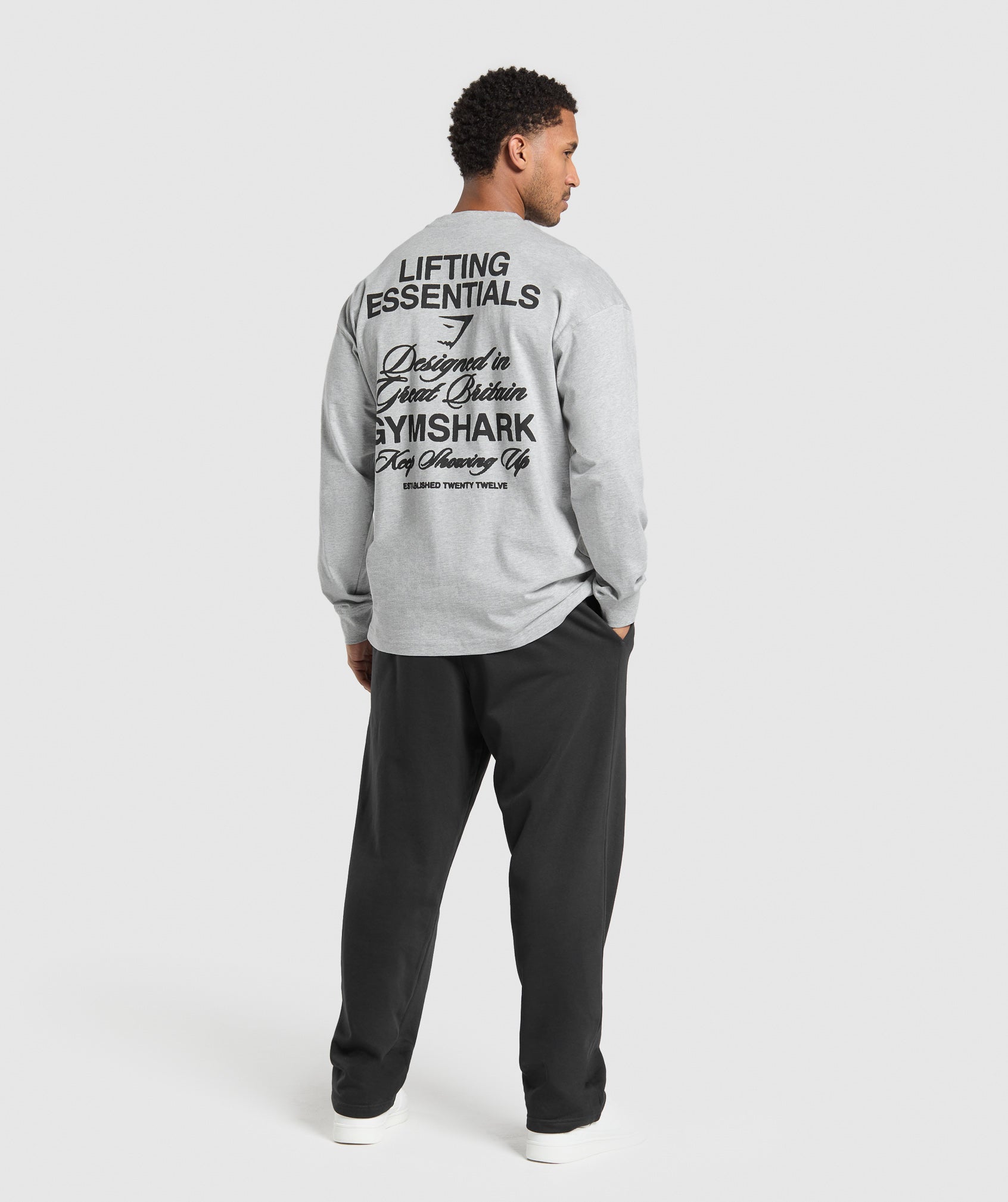 EST 2012 Long Sleeve T-Shirt Light Grey Core Marl