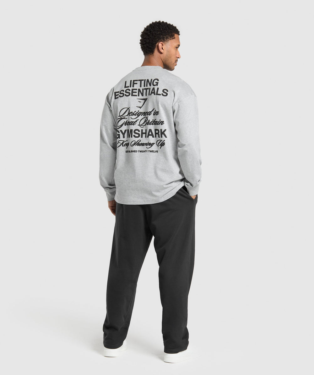 EST 2012 Long Sleeve T-Shirt Light Grey Core Marl