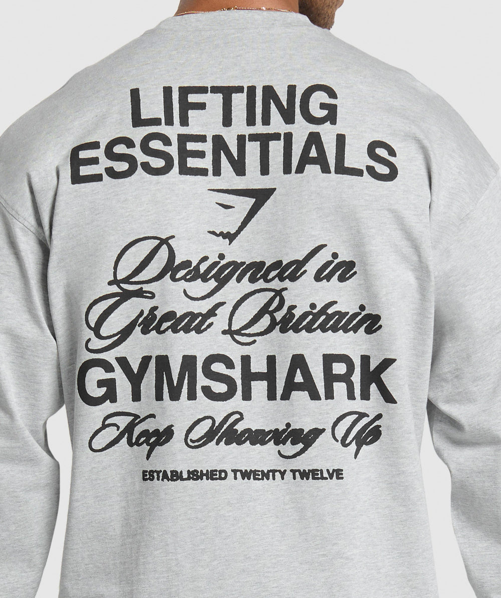 EST 2012 Long Sleeve T-Shirt Light Grey Core Marl