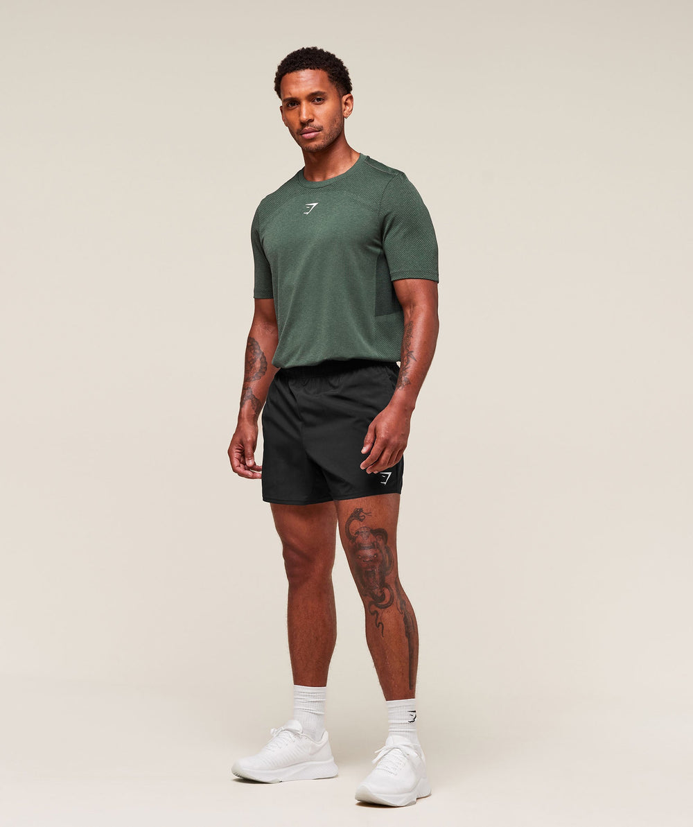 Lightweight Seamless T-Shirt Chalk Green/Base Green