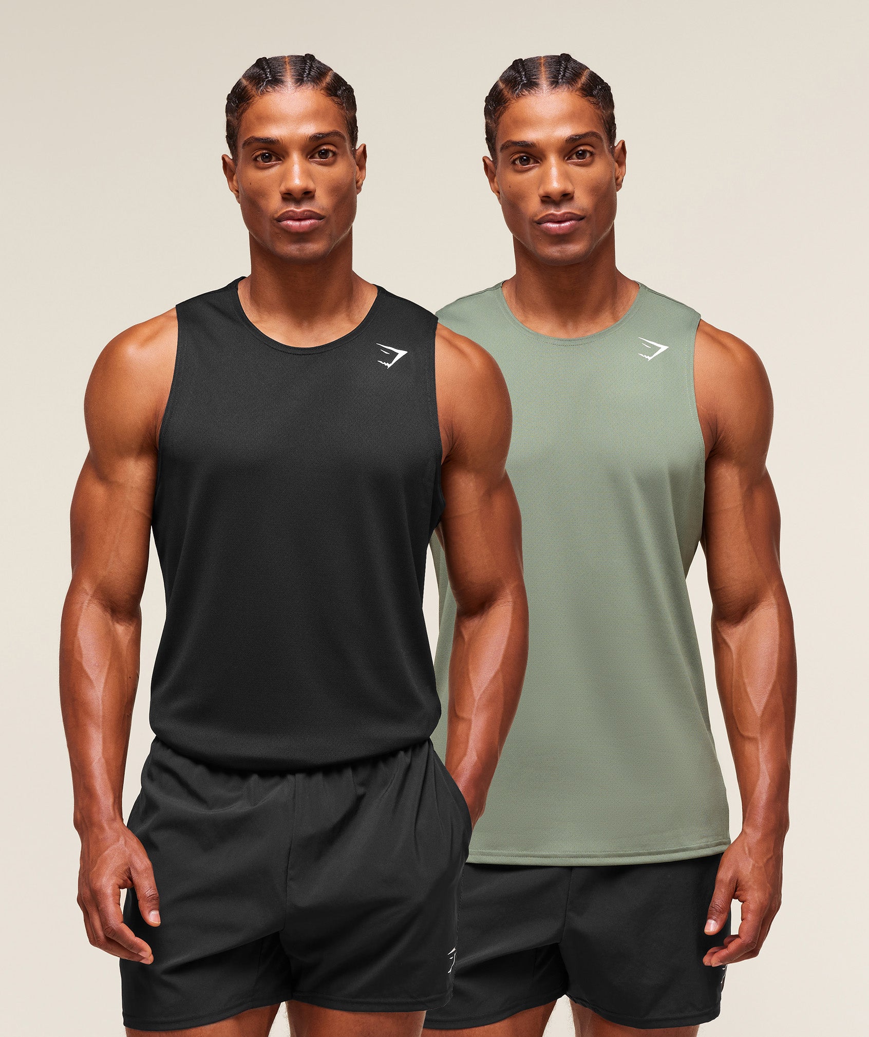 Everyday Performance Tank 2 Pack Unit Green/Black