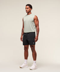 Oversized Performance Tank Stone Grey