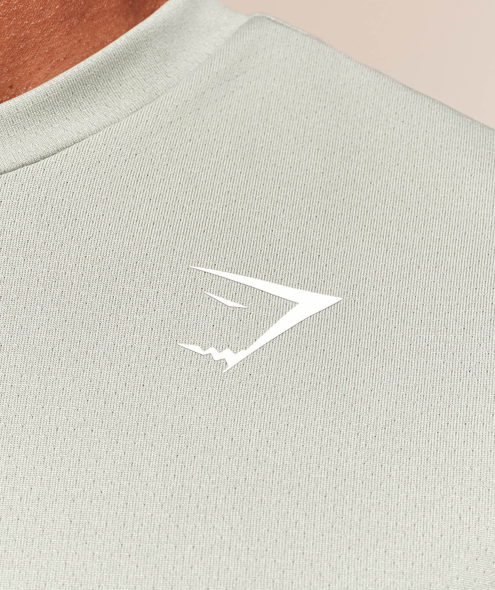 Oversized Performance Tank Stone Grey