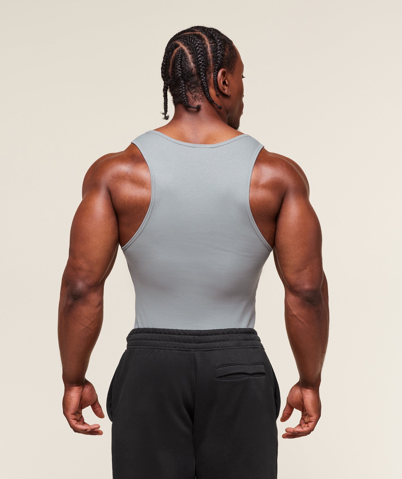 Legacy Ribbed Tank Denim Grey