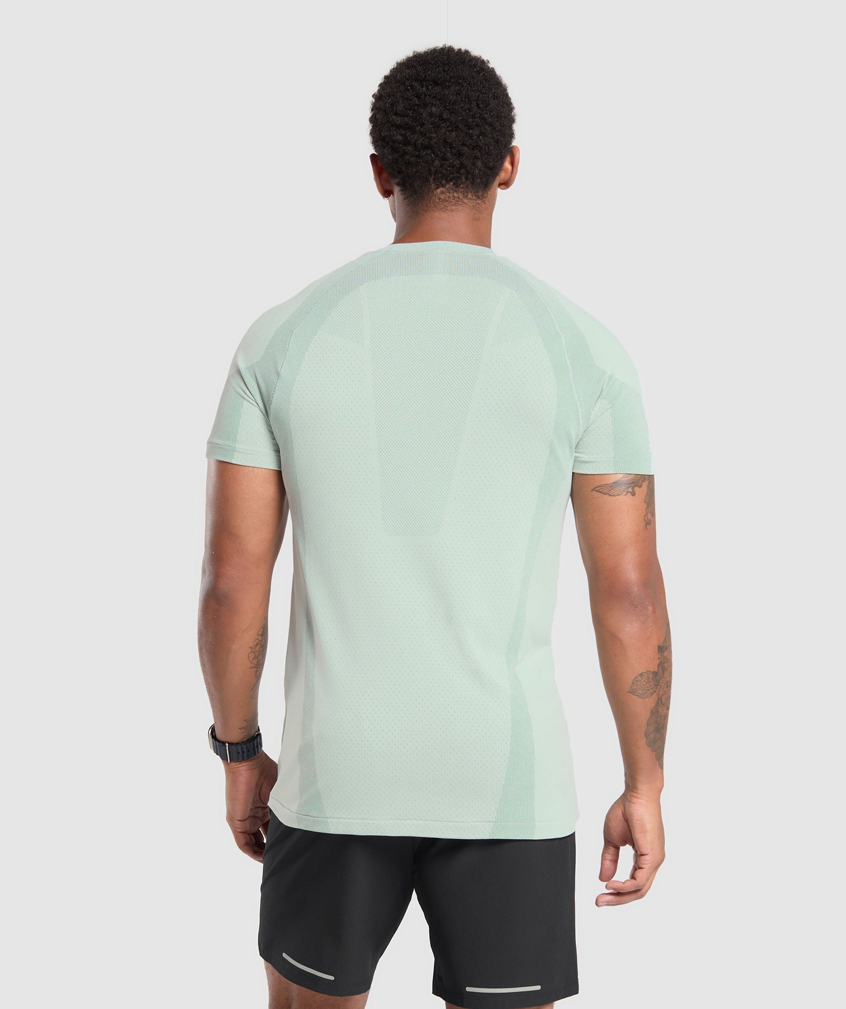 Apex Seamless T-Shirt Cool Turquoise/Black