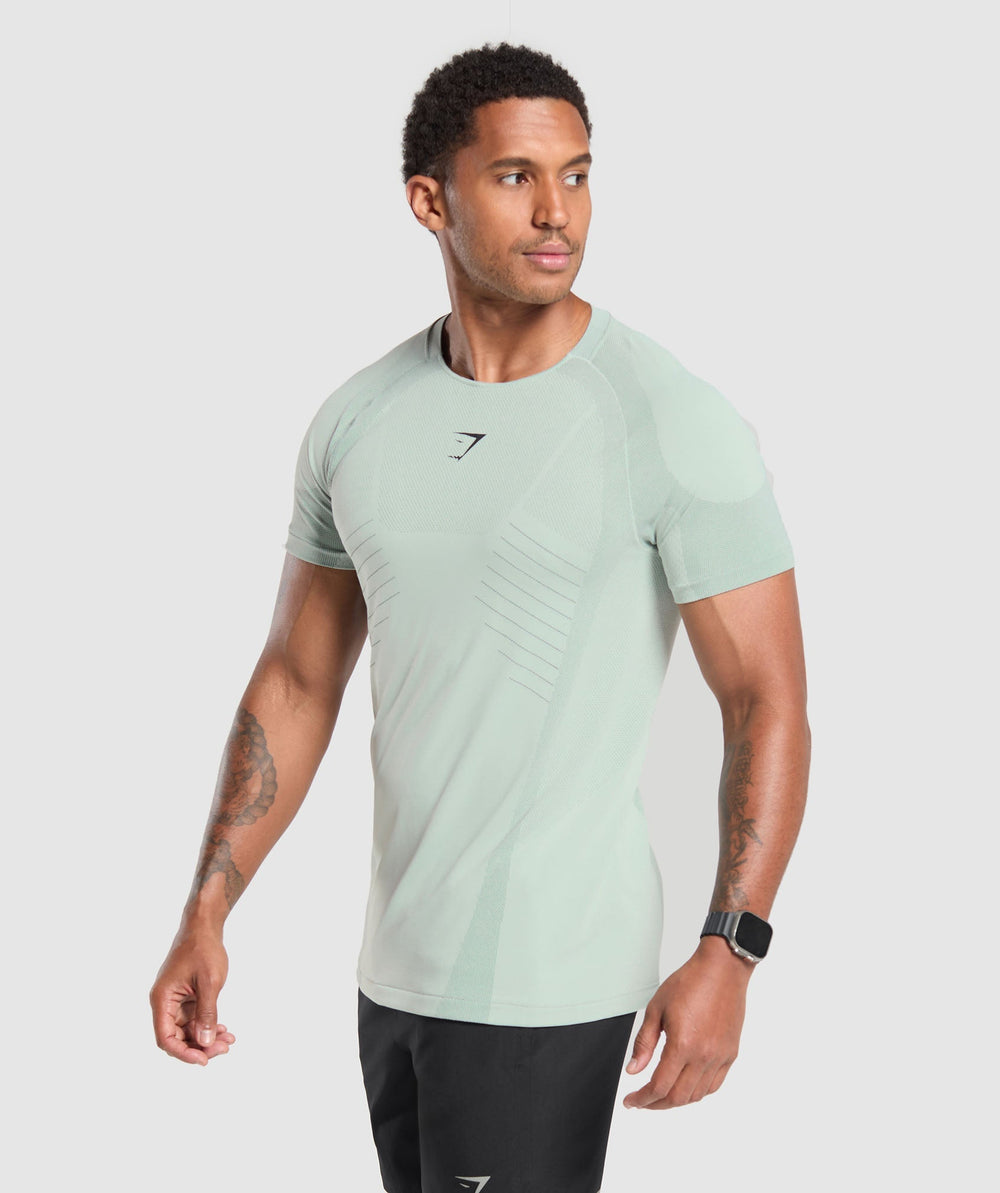 Apex Seamless T-Shirt Cool Turquoise/Black