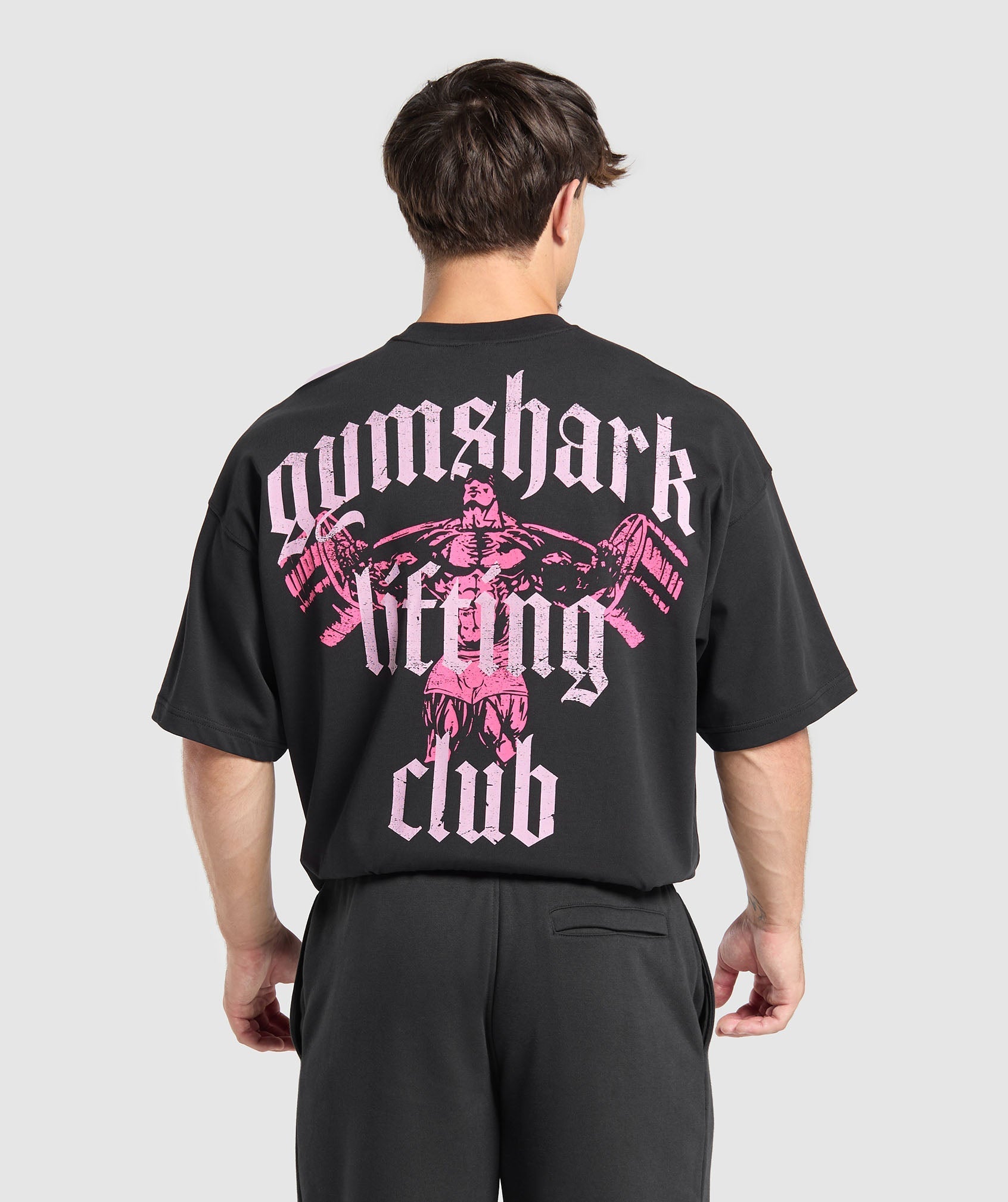 Lifting Club T-Shirt Black/Dolly Pink
