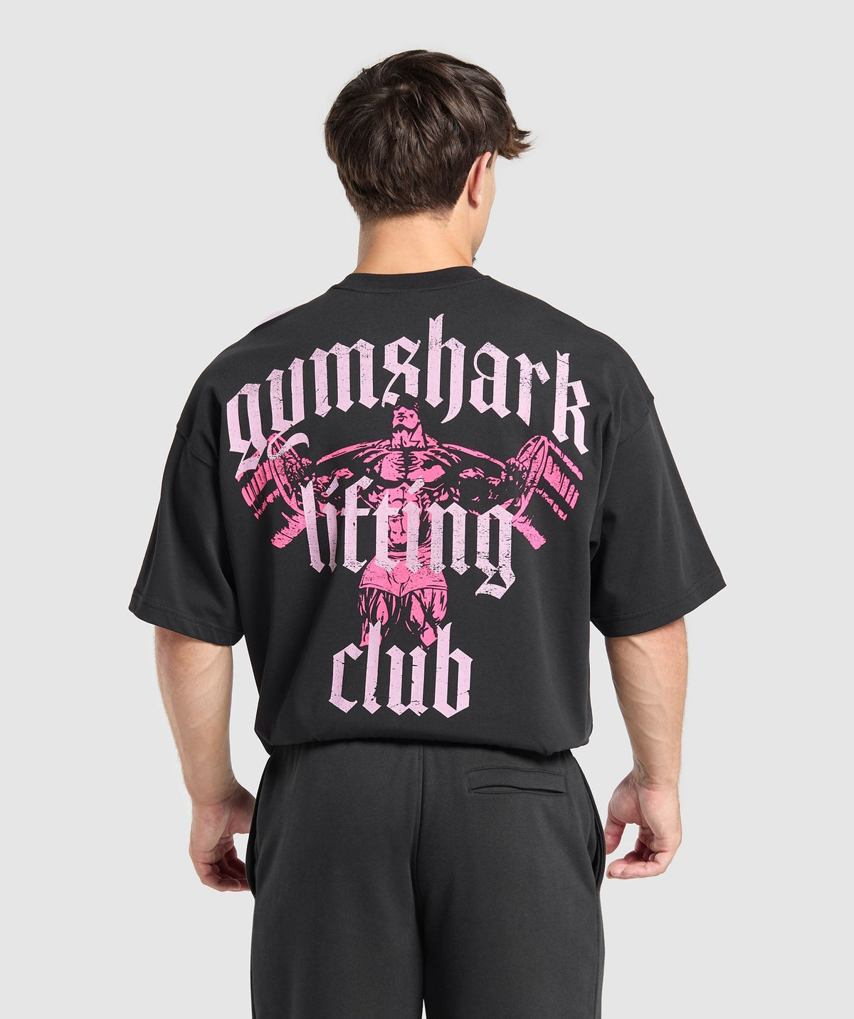 Lifting Club T-Shirt Black/Dolly Pink