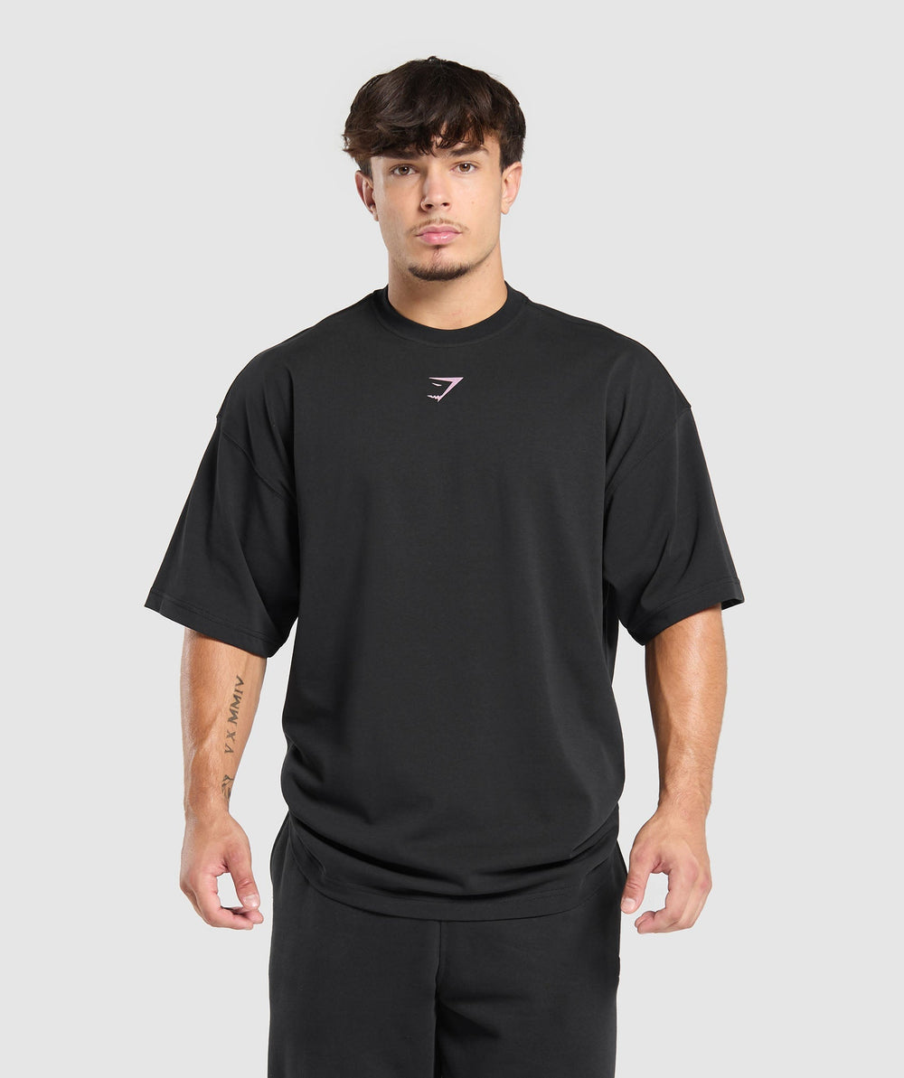 Lifting Club T-Shirt Black/Dolly Pink