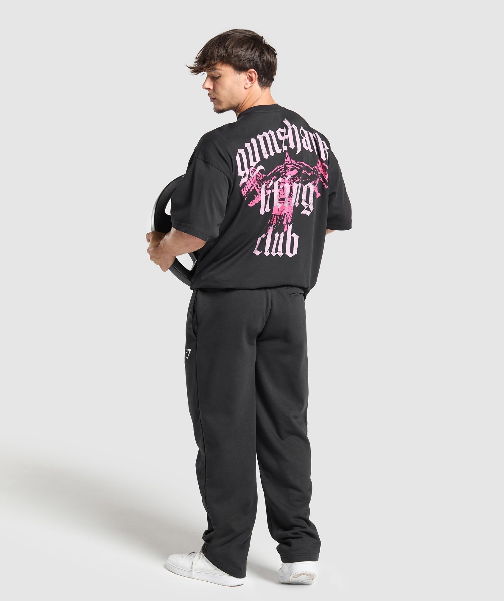 Lifting Club T-Shirt Black/Dolly Pink