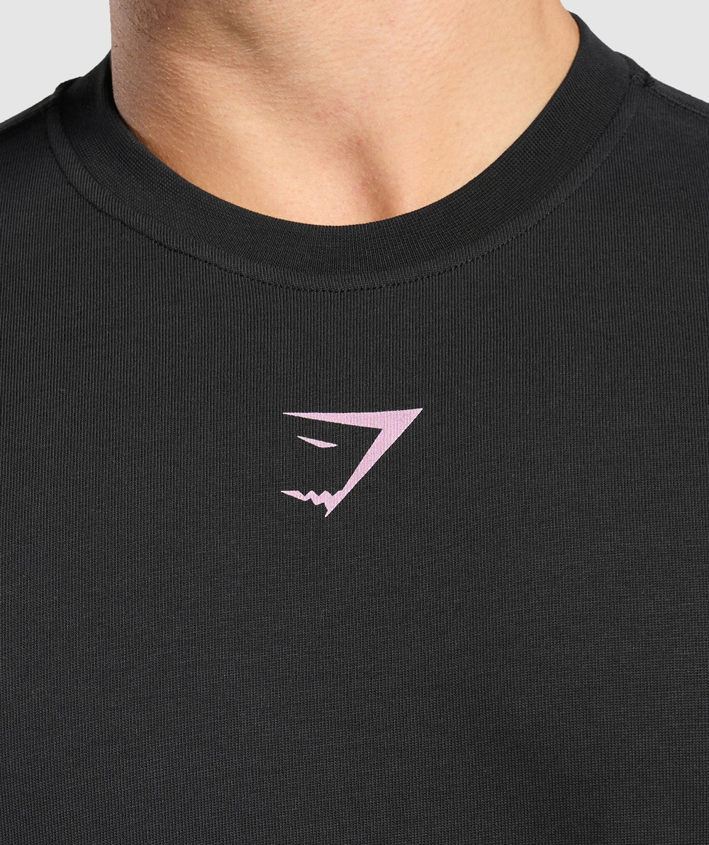 Lifting Club T-Shirt Black/Dolly Pink