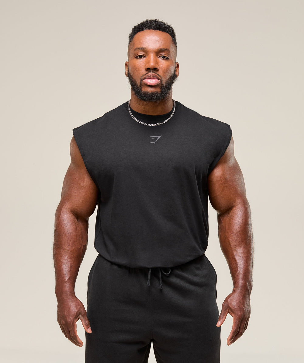 Power Cut Off Tank Black