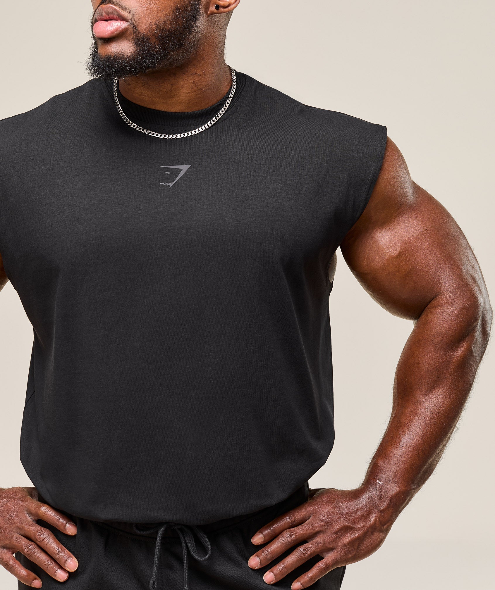 Power Cut Off Tank Black