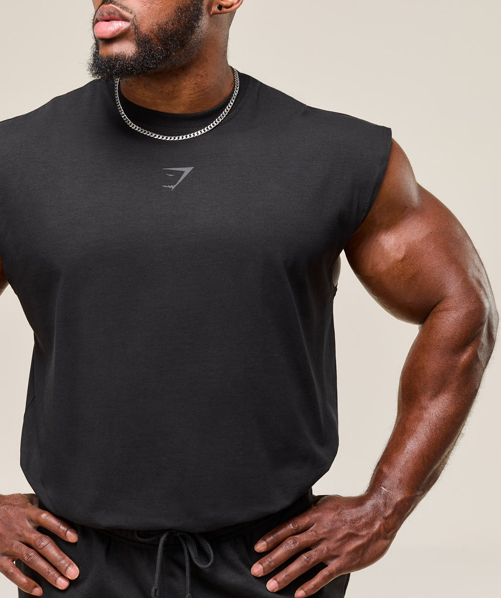 Power Cut Off Tank Black
