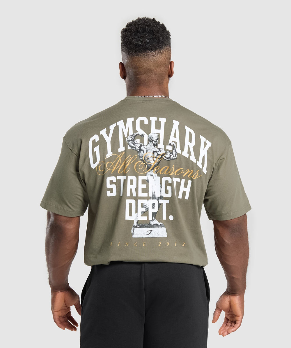 Trophy Graphic T-Shirt Base Green