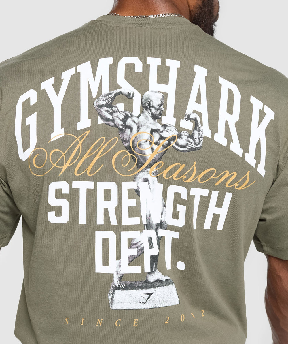 Trophy Graphic T-Shirt Base Green