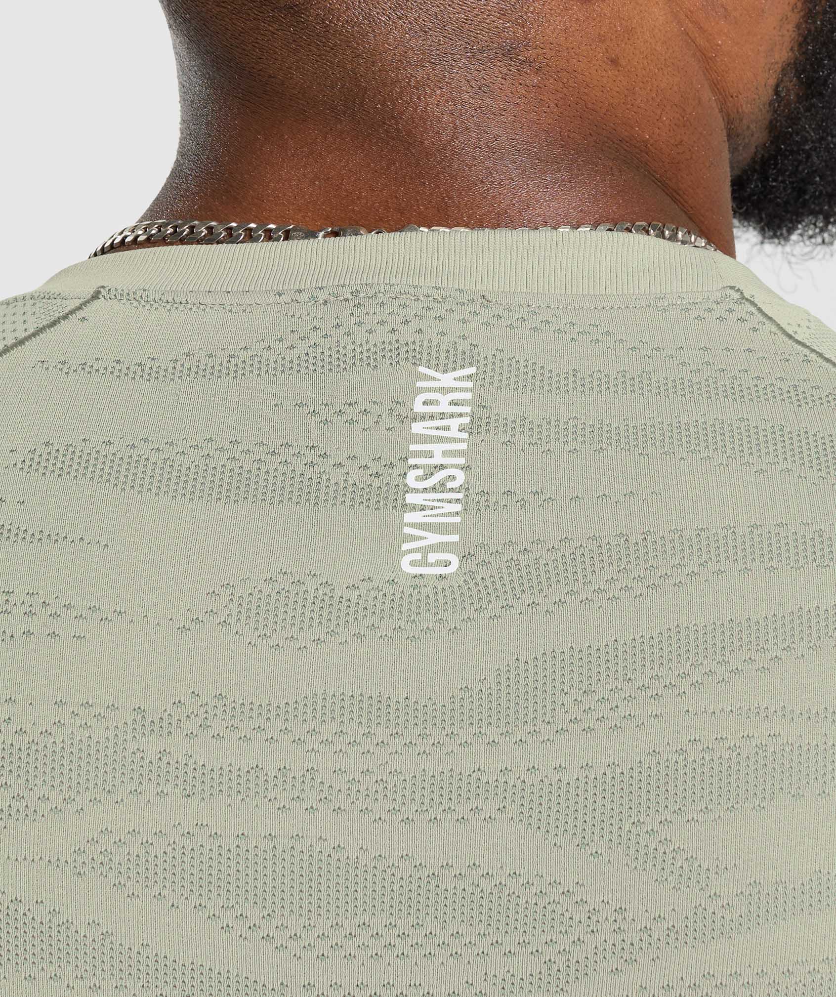 Geo Animal Seamless T-Shirt Chalk Green/Unit Green