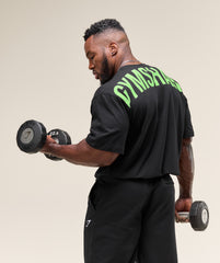 Power T-Shirt Black/Energy Gelato Green