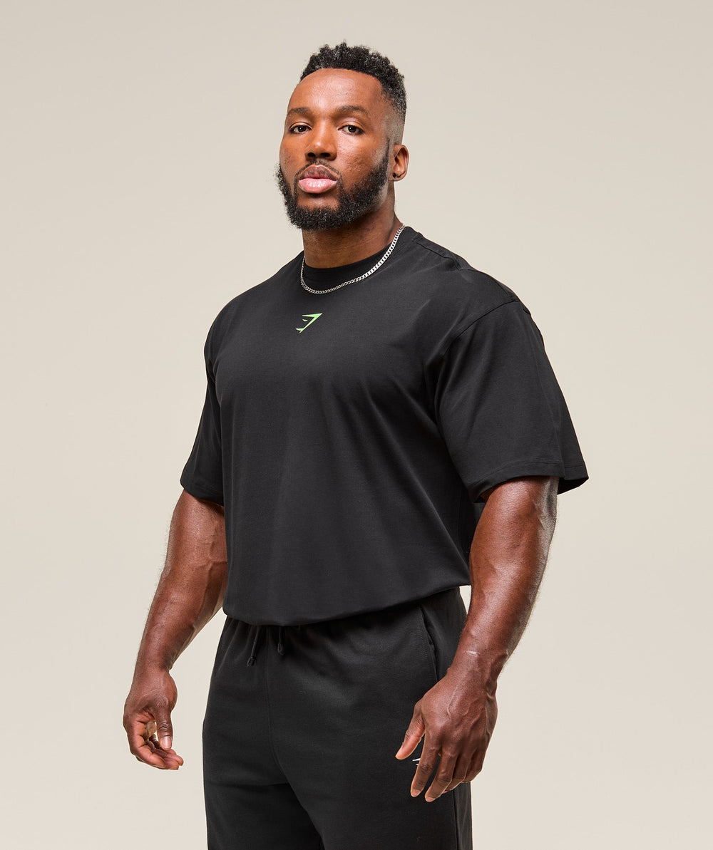 Power T-Shirt Black/Energy Gelato Green