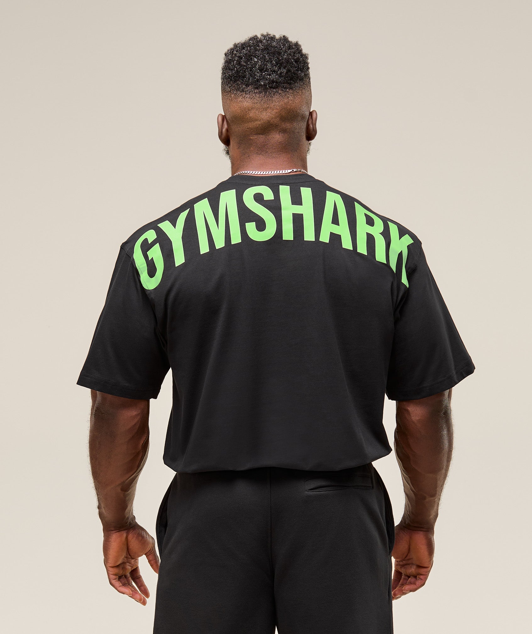 Power T-Shirt Black/Energy Gelato Green