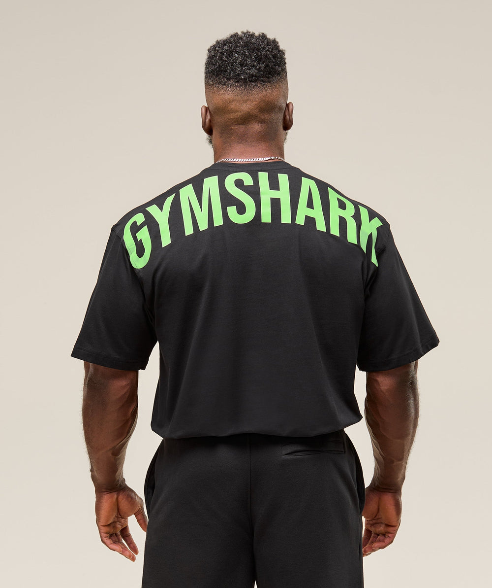 Power T-Shirt Black/Energy Gelato Green