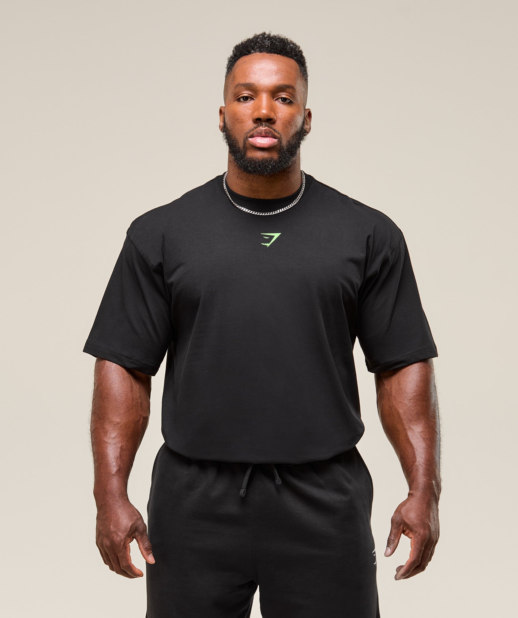 Power T-Shirt Black/Energy Gelato Green